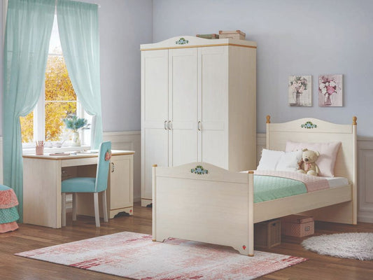 Flora Kinderzimmer Komplettset 1 Weiß