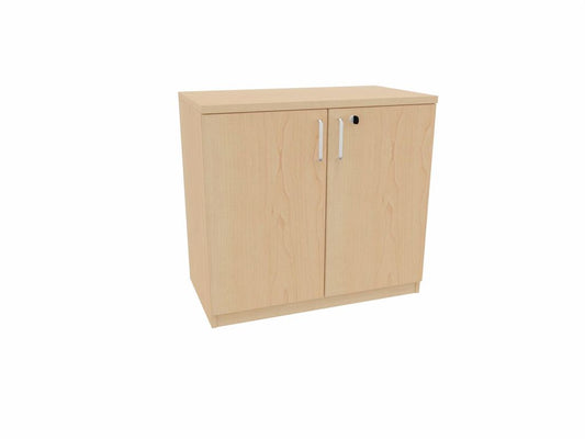 E10 Flügeltürenschrank 1,5 Ordnerhöhen, 80 cm Breit, Ahorn