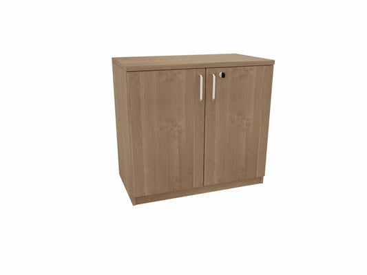 E10 Flügeltürenschrank 1,5 Ordnerhöhen, 80 cm Breit, Kirsche Tabako