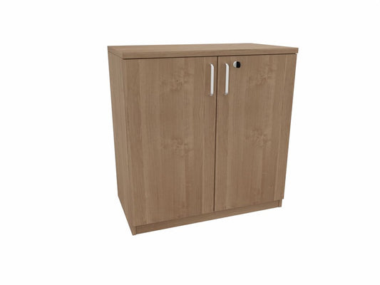 E10 Flügeltürenschrank 2 Ordnerhöhen, 80 cm Breit, Kirsche Tabako