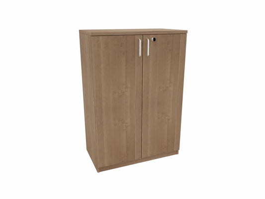 E10 Flügeltürenschrank 3 Ordnerhöhen, 80 cm Breit, Kirsche Tabako