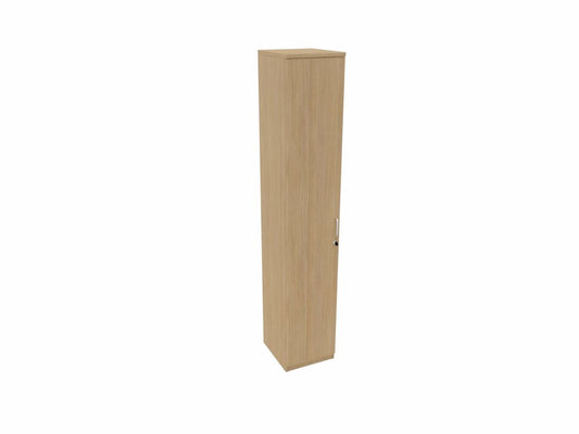 E10 Flügeltürenschrank 6 Ordnerhöhen, 40 cm Breite, Eiche