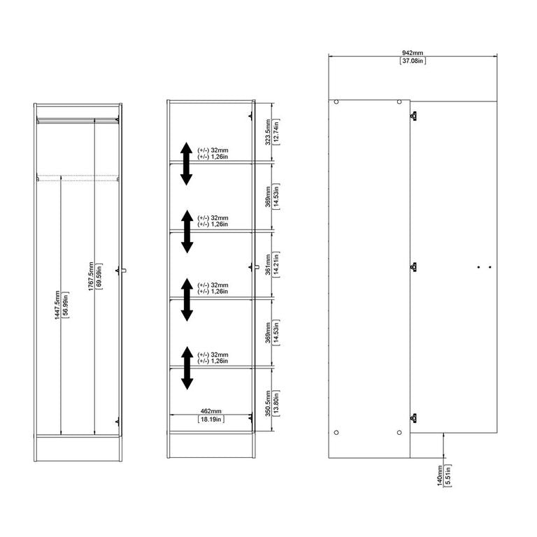 Focus Schrank Weiß - Froschkönig24