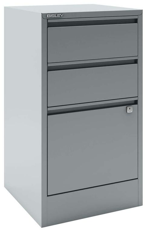 Bisley Home Filer Hängeregistraturschrank 2 Schub, 1 HR-Schub Silber