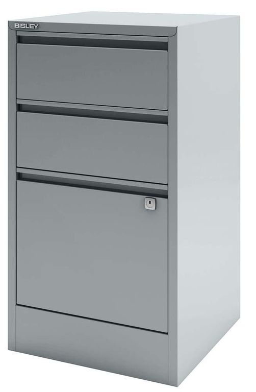 Bisley Home Filer Hängeregistraturschrank 2 Schub, 1 HR-Schub Silber