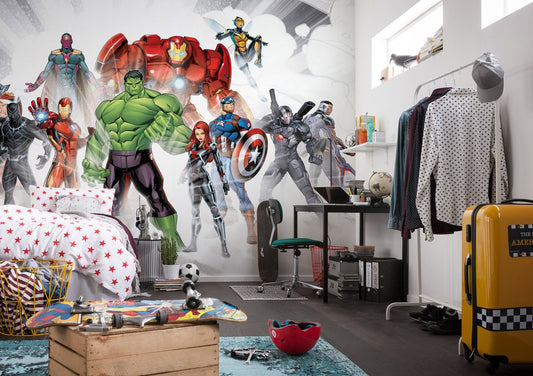 Vlies Fototapete - Avengers Unite - Größe 500 x 280 cm