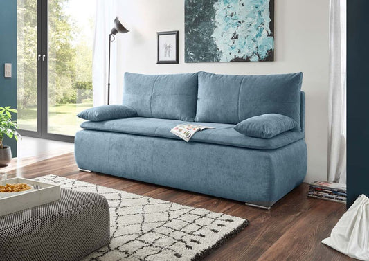 Jana Schlafsofa 208x95 cm Blau (Denim)