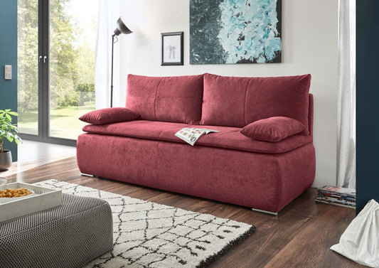 Jana Schlafsofa 208x95 cm Rot (Berry)