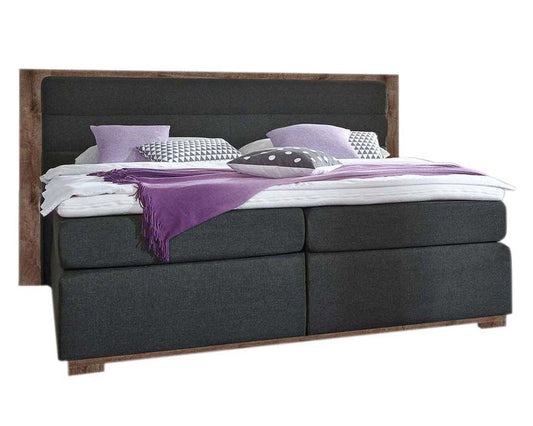 Ohio Boxspringbett 180 x 200 cm Graphit Inari / Schlammeiche