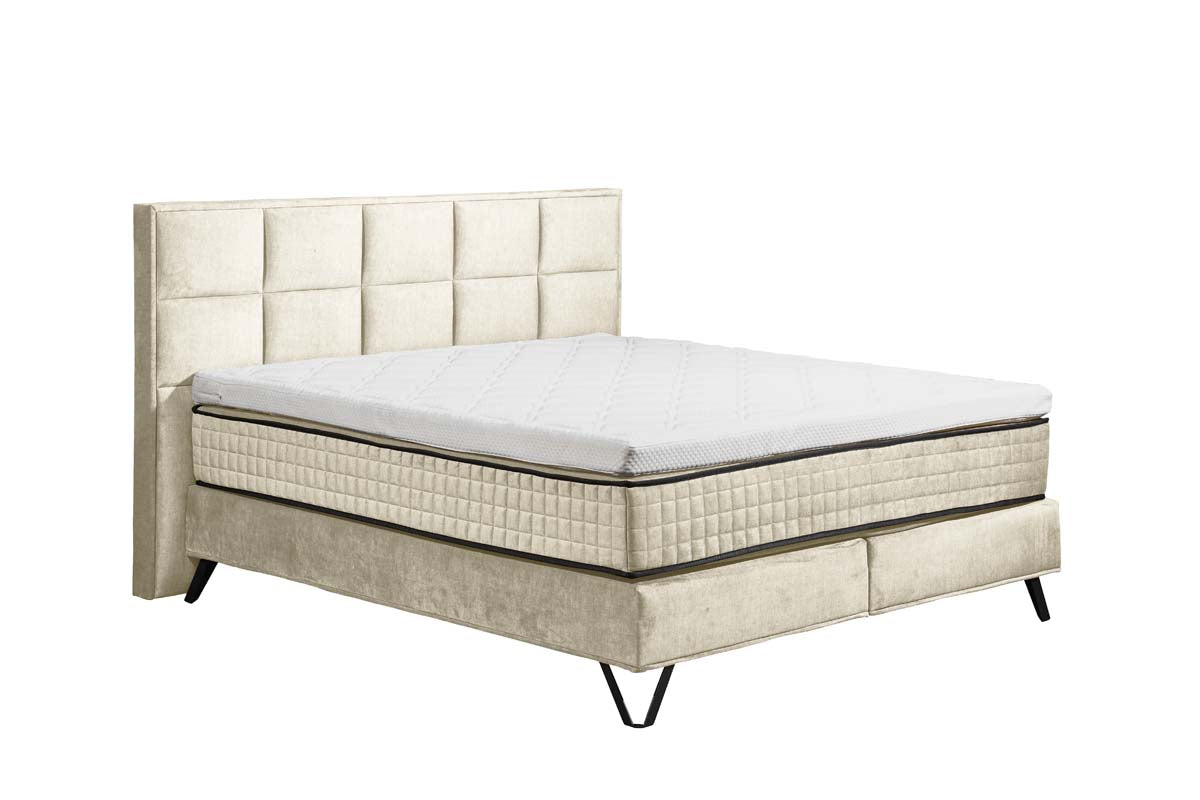 Kingston Boxspringbett 160x200cm Vogue Creme