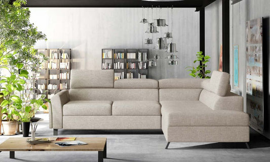 Kairos Ecksofa 265 x 197 cm Beige (Webstoff)