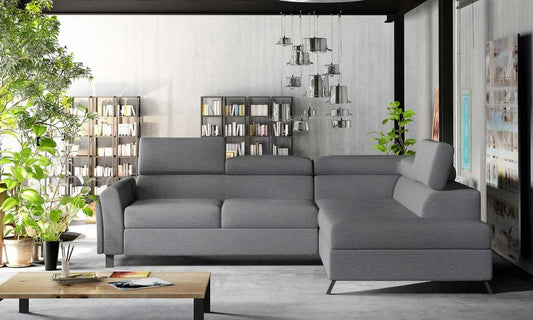 Kairos Ecksofa 265 x 197 cm Grau (Webstoff - Primo)