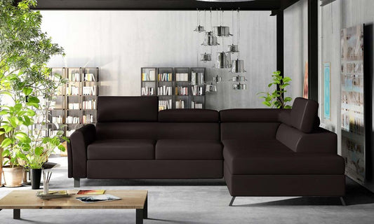 Kairos Ecksofa 265 x 197 cm Dunkelbraun (Kunstleder - Soft)