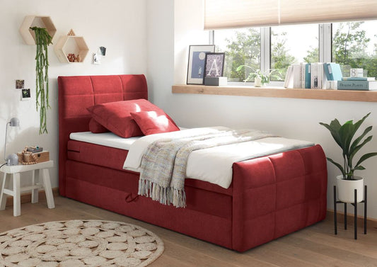 Kuba Boxspringbett 100x200cm Berry inkl. Bettkasten