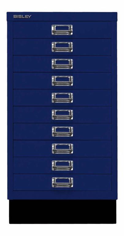 Bisley MultiDrawer Schubladenschrank DIN A3 mit 10 Schub Stahlmöbel Oxfordblau