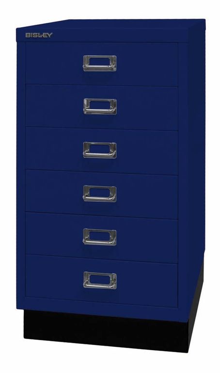 Bisley MultiDrawer Schubladenschrank DIN A3 mit 6 Schub Stahlmöbel Oxfordblau