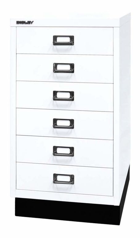 Bisley MultiDrawer Schubladenschrank DIN A3 mit 6 Schub Stahlmöbel Verkehrsweiß