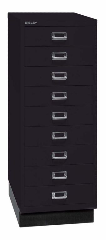 Bisley MultiDrawer Schubladenschrank DIN A3 mit 9 Schub Stahlmöbel Schwarz