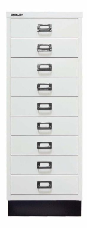 Bisley MultiDrawer Schubladenschrank DIN A3 mit 9 Schub Stahlmöbel Verkehrsweiß