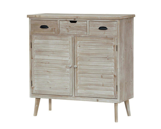 Loana Massivholz Sideboard Paulownia Braun