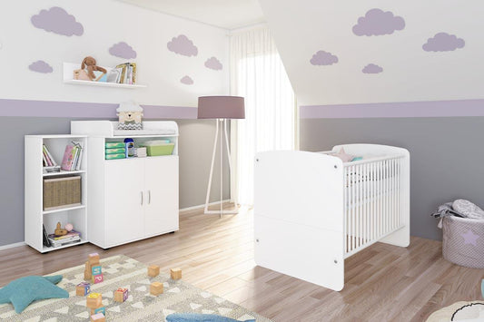 Lunis 2 Babyzimmerkomplettset 4-teilig Weiß