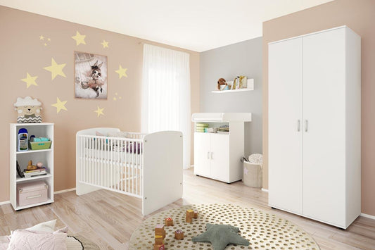 Lunis 4 Babyzimmerkomplettset 5-teilig Weiß