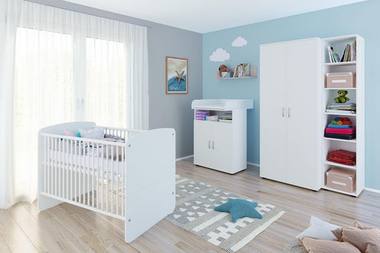 Lunis 5 Babyzimmerkomplettset 5-teilig Weiß