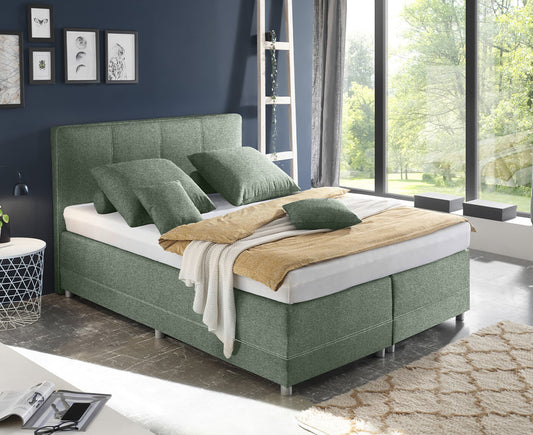 Luanda Boxspringbett 140 x 200 cm Olive