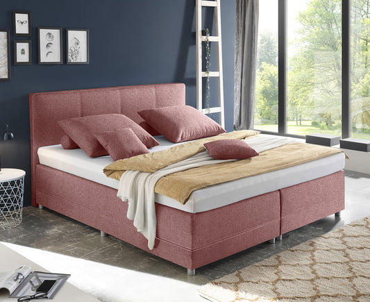 Luanda Boxspringbett 160 x 200 cm Rosa