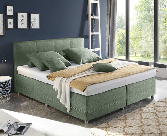 Luanda Boxspringbett 160 x 200 cm Olive