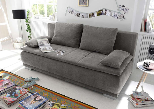 Luigi Schlafsofa 211x103 cm Stone (Braun-Grau)