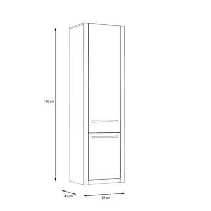 NATAL Wohnzimmerschrank Comano Pflaume