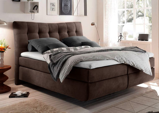 Malibu Boxspringbett 180 x 200 cm Braun inkl. Motor