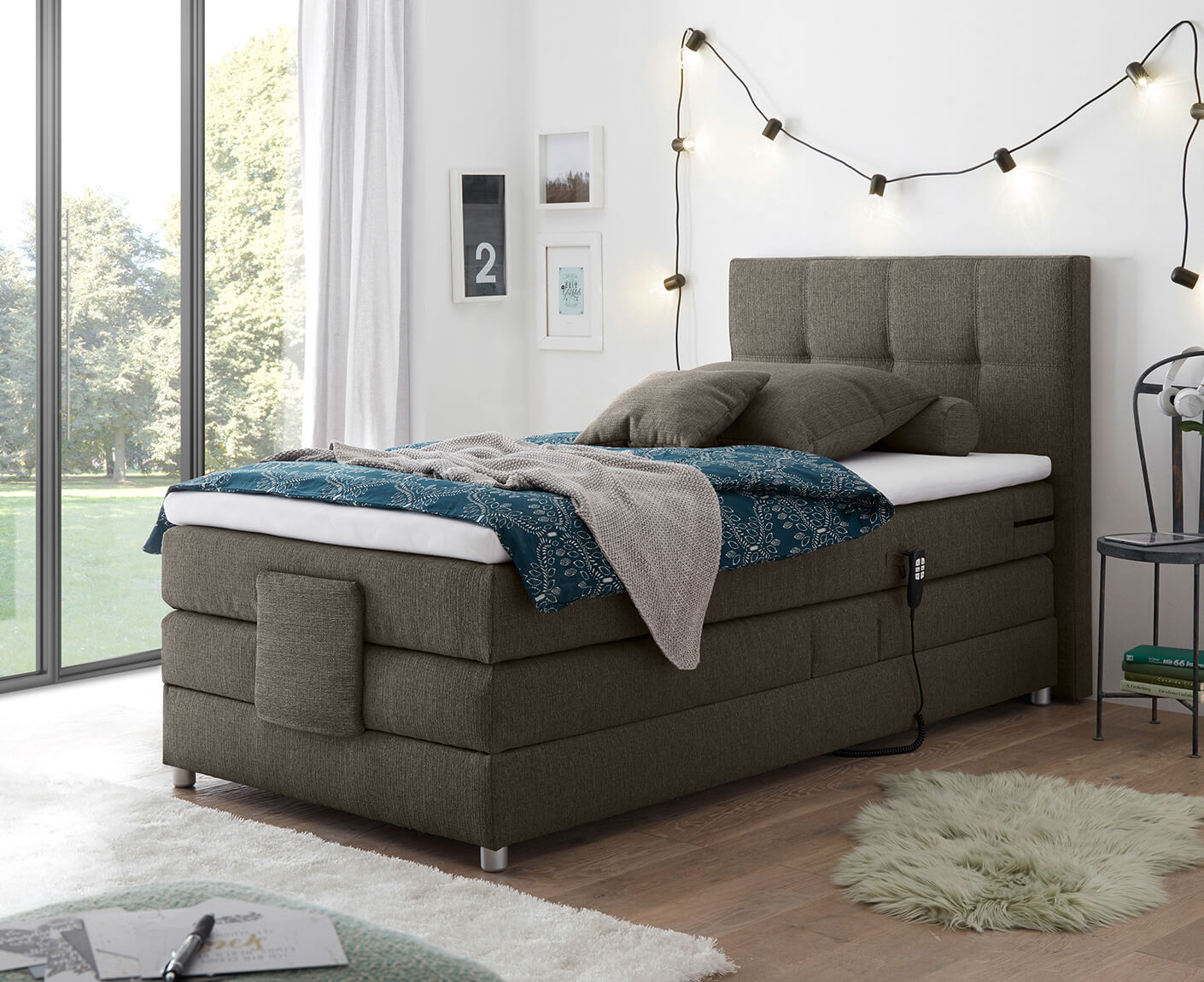 Manolo Boxspringbett mit Motor 100x200 cm