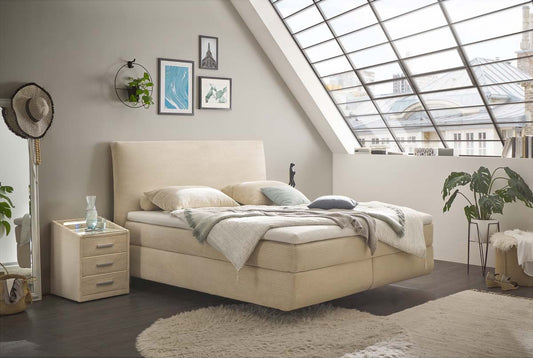 Marbella Boxspringbett 180x200cm Creme