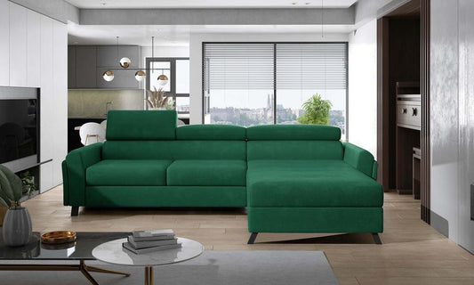 Mariall Ecksofa 300 x 190 cm Grün (Webstoff)