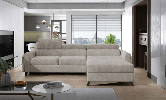 Mariall Ecksofa 300 x 190 cm Beige (Kunstleder)