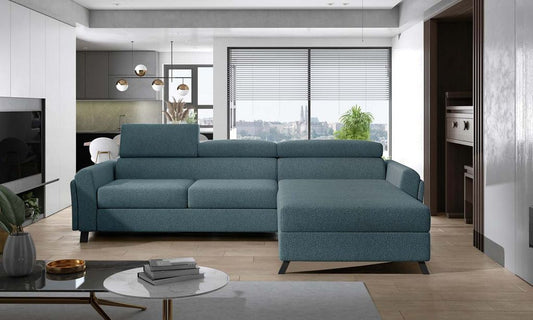 Mariall Ecksofa 300 x 190 cm Hellblau (Webstoff)