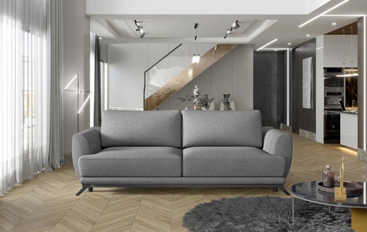 Megis Schlafsofa 250x95 cm Grau (Webstoff)