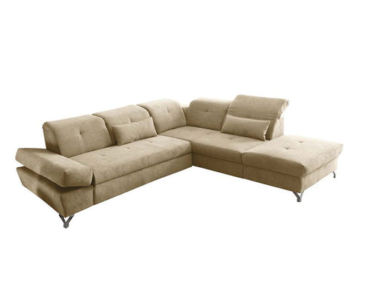 MELFI Ecksofa 275 x 245 cm Sand