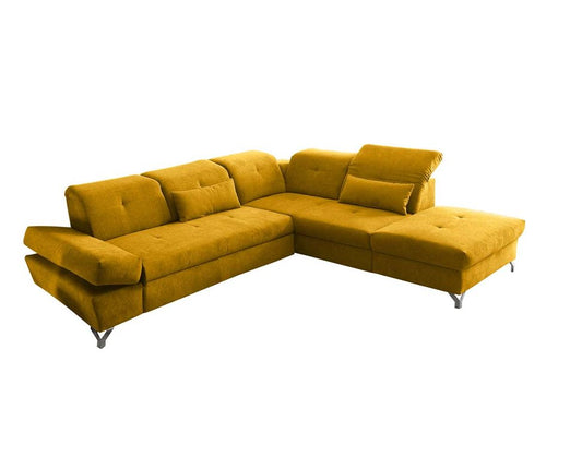 MELFI Ecksofa 275 x 245 cm Gelb