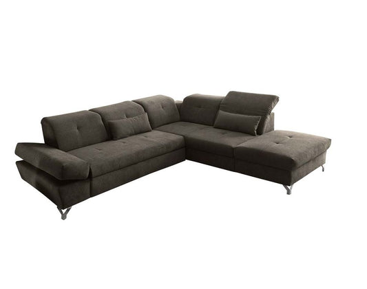 MELFI Ecksofa 275 x 245 cm Stone