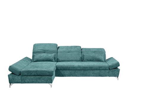 MELFI Ecksofa 275 x 168 cm Grün