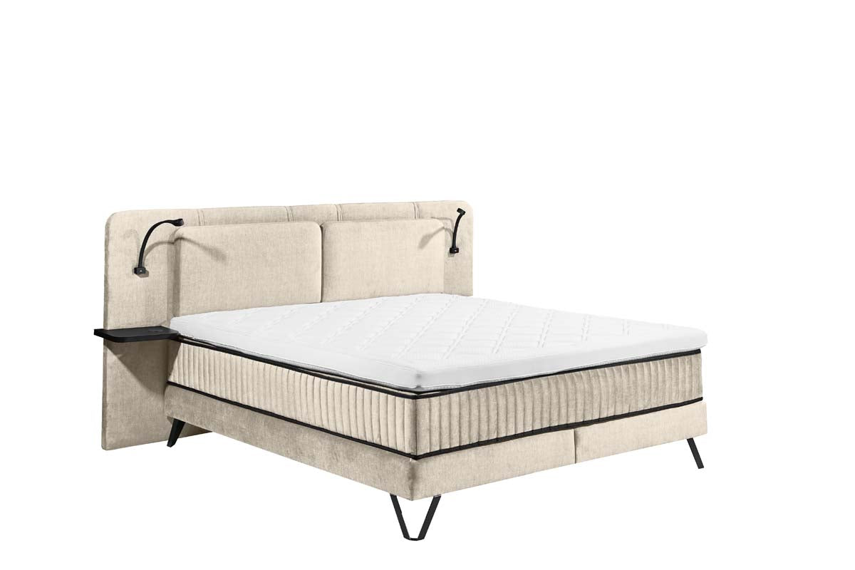 Milazzo Boxspringbett 160x200cm Vogue Creme