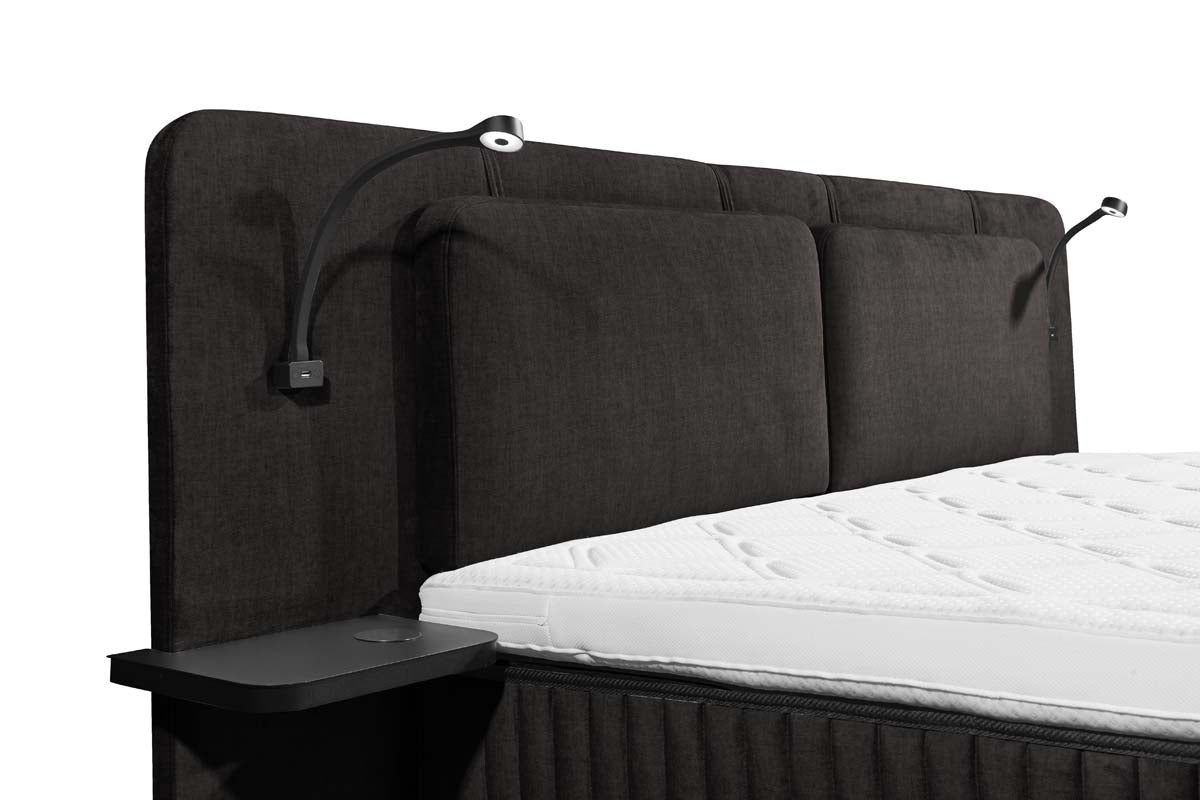 Milazzo Boxspringbett 180x200cm Vogue Schwarz