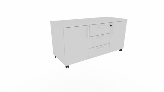 E10 Mobiles Sideboard 120 cm Breit, Lichtgrau