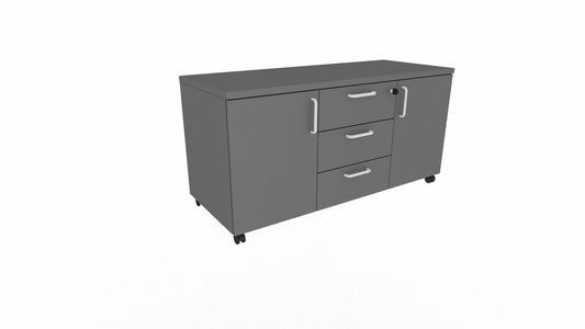 E10 Mobiles Sideboard 120 cm Breit, Anthrazit