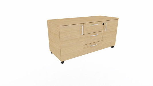 E10 Mobiles Sideboard 120 cm Breit, Eiche