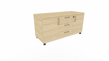 E10 Mobiles Sideboard 120 cm Breit, Buche Natur