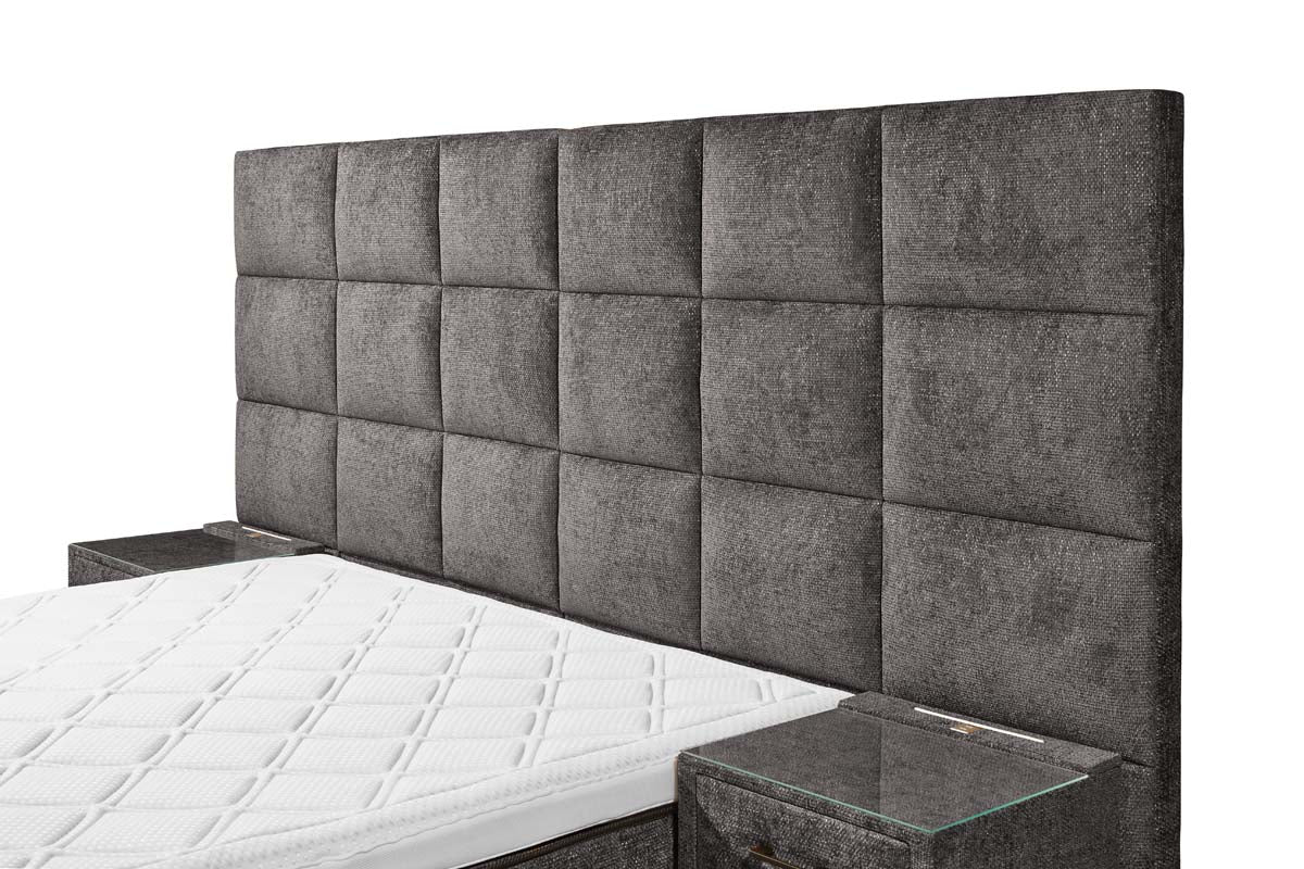 Naro XL Boxspringbett 180x200cm Legacy Grau